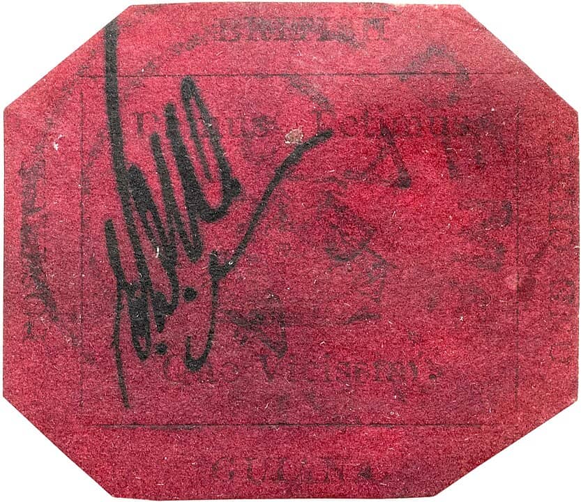 British Guiana 1c Magenta stamp