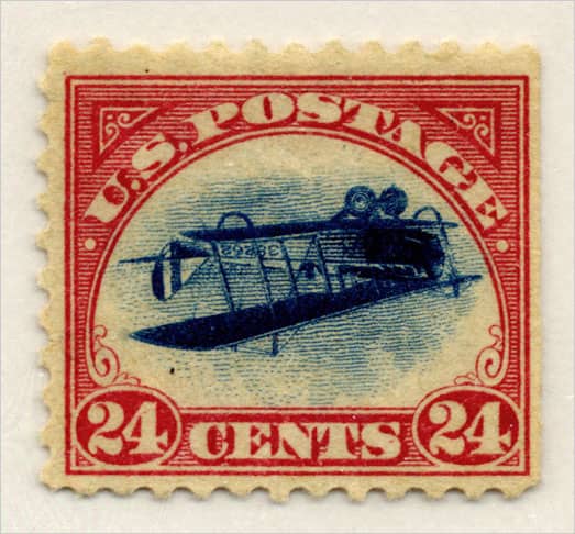 Inverted Jenny stamp